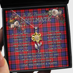 To My Beautiful Soulmate Sunflower Necklace In Your Eyes I Have Found My Home Clan Haldane Tartan Jewelry For Girlfriend