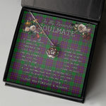 To My Beautiful Soulmate Necklace In Your Eyes I Have Found My Home Clan Logan Tartan Crown Pendant Necklace