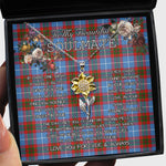 To My Beautiful Soulmate Sunflower Necklace In Your Eyes I Have Found My Home Clan Edinburgh Tartan Jewelry For Girlfriend