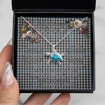 Sea Turtle Necklace To My Beautiful Soulmate Necklace In Your Eyes I Have Found My Home Clan Gladstone Tartan Blue Turtle Necklace, Valentine Necklace Gift for Girlfriend Clan Mitchell Ancient Tartan Sunflower Pendant Necklace, Scottish Tartan Jewelry, valentine necklace, necklace girlfriend, necklace for wife, cute necklaces for girlfriend, jewelry for girlfriend, to my soulmate necklace, to my future wife necklace
