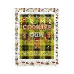 Personalized Gift Tartan Plaid Blanket Clan MacLachlan Dress With Christmas Cookie Baking Crew Christmas Gift Blanket, Plaid Blanket, Christmas Fleece Blanket, Christmas Blanket, Tartan Blanket, Scottish Blanket, Scotland Blanket, Family Name Blanket, Custom Blanket, Personalized Blanket