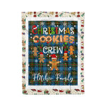 Products Personalized Gift Tartan Plaid Blanket Clan Fletcher of Dunan With Christmas Cookie Baking Crew Christmas Gift Blanket, Plaid Blanket, Christmas Fleece Blanket, Christmas Blanket, Tartan Blanket, Scottish Blanket, Scotland Blanket, Family Name Blanket, Custom Blanket, Personalized Blanket