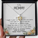 Mommy Necklace, To My Mommy Necklace, Gift For Mom To Be Necklace, Gift For First Time Mom, Expecting Mother Necklace, New Mom , Mother's Day Cross Necklace