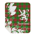 Sherpa Blanket - Tartan Blanket Thistle and Lion Scottish Clan Baxter Modern Plaid Blanket, plaid sherpa blanket queen,purple sherpa blanket,queen sherpa blanket,queen size sherpa blanket,red sherpa blanket,scottish tartan blankets,sherpa blanket,sherpa christmas blanket