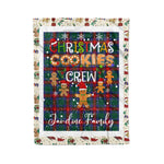 Personalized Gift Tartan Plaid Blanket Clan Jardine Dress With Christmas Cookie Baking Crew Christmas Gift Blanket, Plaid Blanket, Christmas Fleece Blanket, Christmas Blanket, Tartan Blanket, Scottish Blanket, Scotland Blanket, Family Name Blanket, Custom Blanket, Personalized Blanket
