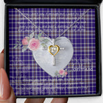 Gift For My Beautiful Girlfriend Necklace Valentine Necklace Clan Allardice Tartan Cross Dancing Necklace Scottish Tartan Jewelry