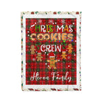Personalized Gift Tartan Plaid Blanket Clan Heron With Christmas Cookie Baking Crew Christmas Gift Blanket, Plaid Blanket, Christmas Fleece Blanket, Christmas Blanket, Tartan Blanket, Scottish Blanket, Scotland Blanket, Family Name Blanket, Custom Blanket, Personalized Blanket