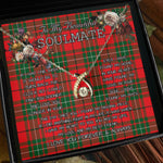 To My Beautiful Soulmate Necklace In Your Eyes I Have Found My Home Clan MacAulay Tartan Wishbone Dancing Necklace