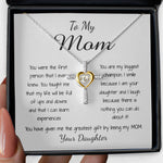 Cross Dancing Necklace - Mom Necklace - To Mom Necklace, Gorgeous Necklace for Mom from Daughter