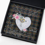 Gift For My Beautiful Girlfriend Necklace Valentine Necklace Clan Lyle Tartan Cross Dancing Necklace Scottish Tartan Jewelry