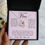 Gift For Caring Mom Form Son, To My Mom Necklace Gift For Mother's Day Forever Love Necklace