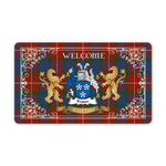 Doormat - Tartan Door Mat The Family Fraser Ancient Welcome Mat, Plaid Doormat Scottish