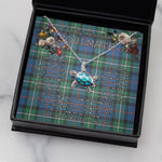 Sea Turtle Necklace To My Beautiful Soulmate Necklace In Your Eyes I Have Found My Home Clan MacPhail Tartan Blue Turtle Necklace