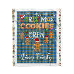 Personalized Gift Tartan Plaid Blanket Clan Laing Hunting With Christmas Cookie Baking Crew Christmas Gift Blanket, Plaid Blanket, Christmas Fleece Blanket, Christmas Blanket, Tartan Blanket, Scottish Blanket, Scotland Blanket, Family Name Blanket, Custom Blanket, Personalized Blanket