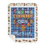 Personalized Gift Tartan Plaid Blanket Clan Elliot Ancient With Christmas Cookie Baking Crew Christmas Gift Sherpa Blanket, tartan sherpa blanket,buffalo plaid sherpa blanket,christmas sherpa blanket,Christmas Throw Blanket,green plaid sherpa blanket,green sherpa blanket
