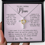 Gift For Caring Mom Form Son, To My Mom Necklace Gift For Mother's Day, Mother's Day Cross Necklace