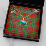Sea Turtle Necklace To My Beautiful Soulmate Necklace In Your Eyes I Have Found My Home Clan MacGregor Modern Tartan Blue Turtle Necklace