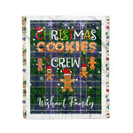 Personalized Gift Tartan Plaid Blanket Clan Wishart Hunting With Christmas Cookie Baking Crew Christmas Gift Blanket, Plaid Blanket, Christmas Fleece Blanket, Christmas Blanket, Tartan Blanket, Scottish Blanket, Scotland Blanket, Family Name Blanket, Custom Blanket, Personalized Blanket