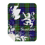 Sherpa Blanket - Tartan Blanket Thistle and Lion Scottish Clan Newman Plaid Blanket, plaid sherpa blanket queen,purple sherpa blanket,queen sherpa blanket,queen size sherpa blanket,red sherpa blanket,scottish tartan blankets,sherpa blanket,sherpa christmas blanket
