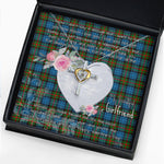 Gift For My Beautiful Girlfriend Necklace Valentine Necklace Clan Fletcher of Dunan Tartan Cross Dancing Necklace Scottish Tartan Jewelry