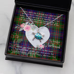 Sea Turtle Necklace Gift for My Beautiful Girlfriend Valentines Necklace Clan Chalmers Tartan Blue Turtle Necklace
