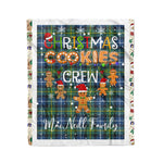 Personalized Gift Tartan Plaid Blanket Clan MacNeill Of Barra Ancient With Christmas Cookie Baking Crew Christmas Gift Blanket, Plaid Blanket, Christmas Fleece Blanket, Christmas Blanket, Tartan Blanket, Scottish Blanket, Scotland Blanket, Family Name Blanket, Custom Blanket, Personalized Blanket