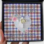 Gift For My Beautiful Girlfriend Necklace Valentine Necklace Clan Boswell Modern Tartan Cross Dancing Necklace Scottish Tartan Jewelry