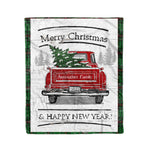 Tartan Blanket Vintage Red Truck with Christmas Tree Family Scottish Clan Anstruther Hunting plaid blanket, red plaid blanket, buffalo plaid blanket, green plaid blanket, plaid fleece blanket, blue plaid blanket, red tartan blanket, tartan plaid blanket, black and white plaid blanket, , christmas plaid blanket, orange plaid blanket, tartan plaid throw blanket, pink plaid blanket, brown plaid blanket, buffalo check blanket