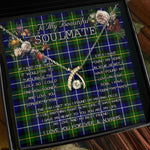 To My Beautiful Soulmate Necklace In Your Eyes I Have Found My Home Clan MacNeill Of Barra Tartan Wishbone Dancing Necklace