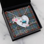 Sea Turtle Necklace Gift for My Beautiful Girlfriend Valentines Necklace Clan Fraser Hunting Ancient Tartan Blue Turtle Necklace