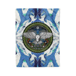 Scotstee Shop - Scotstee Shop Blanket Ayahuasca Owl Bird Hippie Fleece Blanket