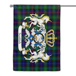 Scotstee Shop Tartan Garden Flag Caddell Tartan Flag Clan Badge With Lion Scottish Tartan House Flag