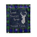 Scotstee Shop Tartan Plaid Christmas Fleece Blankets Clan Sempill Plaid Blanket