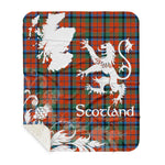 Sherpa Blanket - Tartan Blanket Thistle and Lion Scottish Clan MacNaughton Ancient Plaid Blanket, plaid sherpa blanket queen,purple sherpa blanket,queen sherpa blanket,queen size sherpa blanket,red sherpa blanket,scottish tartan blankets,sherpa blanket,sherpa christmas blanket