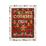Fleece Blanket - Personalized Gift Tartan Plaid Blanket Clan Maxwell With Christmas Cookie Baking Crew Christmas Gift Fleece Blanket