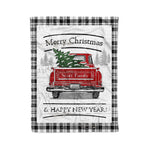 Tartan Blanket Vintage Red Truck with Christmas Tree Family Scottish Clan Scott Black White Modern plaid blanket, red plaid blanket, buffalo plaid blanket, green plaid blanket, plaid fleece blanket, blue plaid blanket, red tartan blanket, tartan plaid blanket, black and white plaid blanket, , christmas plaid blanket, orange plaid blanket, tartan plaid throw blanket, pink plaid blanket, brown plaid blanket, buffalo check blanket