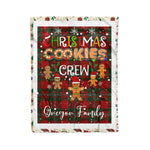 Personalized Gift Tartan Plaid Blanket Clan Gregor With Christmas Cookie Baking Crew Christmas Gift Blanket, Plaid Blanket, Christmas Fleece Blanket, Christmas Blanket, Tartan Blanket, Scottish Blanket, Scotland Blanket, Family Name Blanket, Custom Blanket, Personalized Blanket