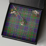 To My Beautiful Soulmate Necklace In Your Eyes I Have Found My Home Clan Stewart of Appin Hunting Tartan Crown Pendant Necklace