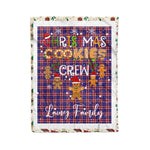 Personalized Gift Tartan Plaid Blanket Clan Laing of Archiestown With Christmas Cookie Baking Crew Christmas Gift Blanket, Plaid Blanket, Christmas Fleece Blanket, Christmas Blanket, Tartan Blanket, Scottish Blanket, Scotland Blanket, Family Name Blanket, Custom Blanket, Personalized Blanket