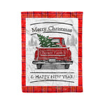 Tartan Blanket Vintage Red Truck with Christmas Tree Family Scottish Clan Burnett Modern plaid blanket, red plaid blanket, buffalo plaid blanket, green plaid blanket, plaid fleece blanket, blue plaid blanket, red tartan blanket, tartan plaid blanket, black and white plaid blanket, , christmas plaid blanket, orange plaid blanket, tartan plaid throw blanket, pink plaid blanket, brown plaid blanket, buffalo check blanket