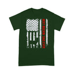 Scotstee Shop - USA Flag Best Buckin' Dad Ever Deer Hunting Fathers Day Gift 4th Of July Shirt