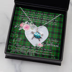 Sea Turtle Necklace Gift for My Beautiful Girlfriend Valentines Necklace Clan Kincaid Tartan Blue Turtle Necklace