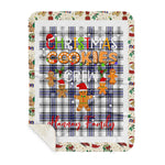 Personalized Gift Tartan Plaid Blanket Clan Hannay With Christmas Cookie Baking Crew Christmas Gift Sherpa Blanket, tartan sherpa blanket,buffalo plaid sherpa blanket,christmas sherpa blanket,Christmas Throw Blanket,green plaid sherpa blanket,green sherpa blanket