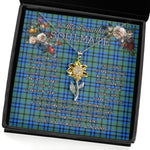 To My Beautiful Soulmate Sunflower Necklace In Your Eyes I Have Found My Home Clan Keith Tartan Jewelry For Girlfriend, Tartan Sunflower Pendant Necklace, Scottish Tartan Jewelry, valentine necklace, necklace girlfriend, necklace for wife, cute necklaces for girlfriend, jewelry for girlfriend, to my soulmate necklace, to my future wife necklace