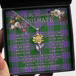 To My Beautiful Soulmate Sunflower Necklace In Your Eyes I Have Found My Home Clan Elphinstone Tartan Jewelry For Girlfriend