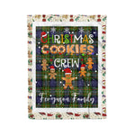 Products Personalized Gift Tartan Plaid Blanket Clan Ferguson With Christmas Cookie Baking Crew Christmas Gift Blanket, Plaid Blanket, Christmas Fleece Blanket, Christmas Blanket, Tartan Blanket, Scottish Blanket, Scotland Blanket, Family Name Blanket, Custom Blanket, Personalized Blanket