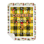 Personalized Gift Tartan Plaid Blanket Clan Barclay With Christmas Cookie Baking Crew Christmas Gift Sherpa Blanket, tartan sherpa blanket,buffalo plaid sherpa blanket,christmas sherpa blanket,Christmas Throw Blanket,green plaid sherpa blanket,green sherpa blanket