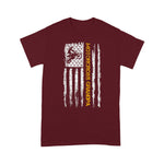 Scotstee Shop - Vintage USA Flag Motorcross Dirt Bike Grandpa Silhouette 4th Of July Shirt