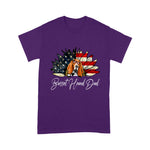 Vintage USA Best Basset Hound Dad Ever American Flag 4th Of July Shirt - Scotstee Shop