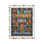 Personalized Gift Tartan Plaid Blanket Clan Norvel With Christmas Cookie Baking Crew Christmas Gift Blanket, Plaid Blanket, Christmas Fleece Blanket, Christmas Blanket, Tartan Blanket, Scottish Blanket, Scotland Blanket, Family Name Blanket, Custom Blanket, Personalized Blanket